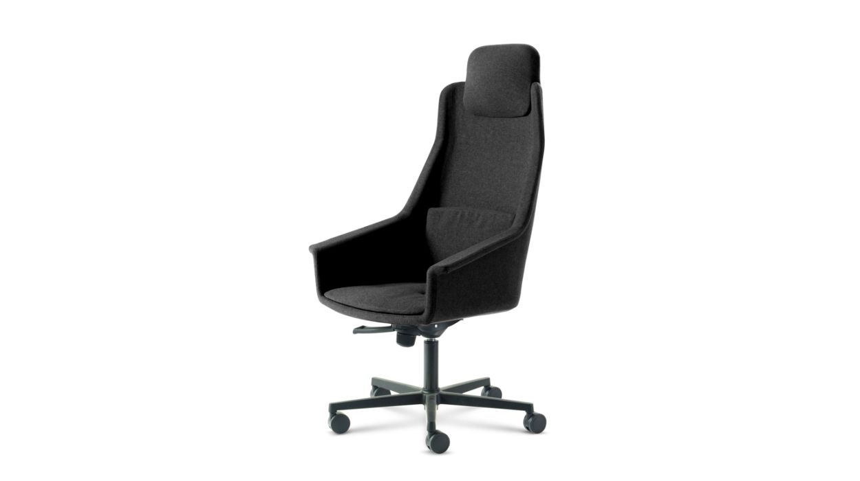 LENNY HIGH BACK DESK ARMCHAIR by Roche Bobois