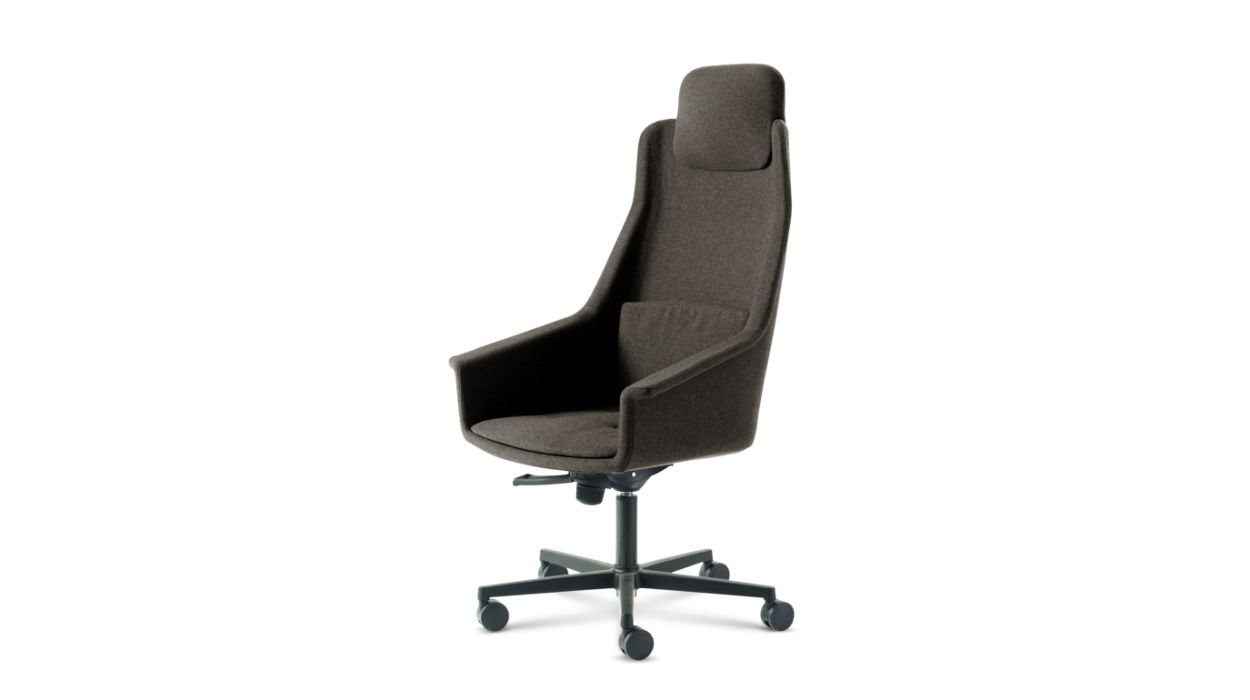 LENNY HIGH BACK DESK ARMCHAIR by Roche Bobois