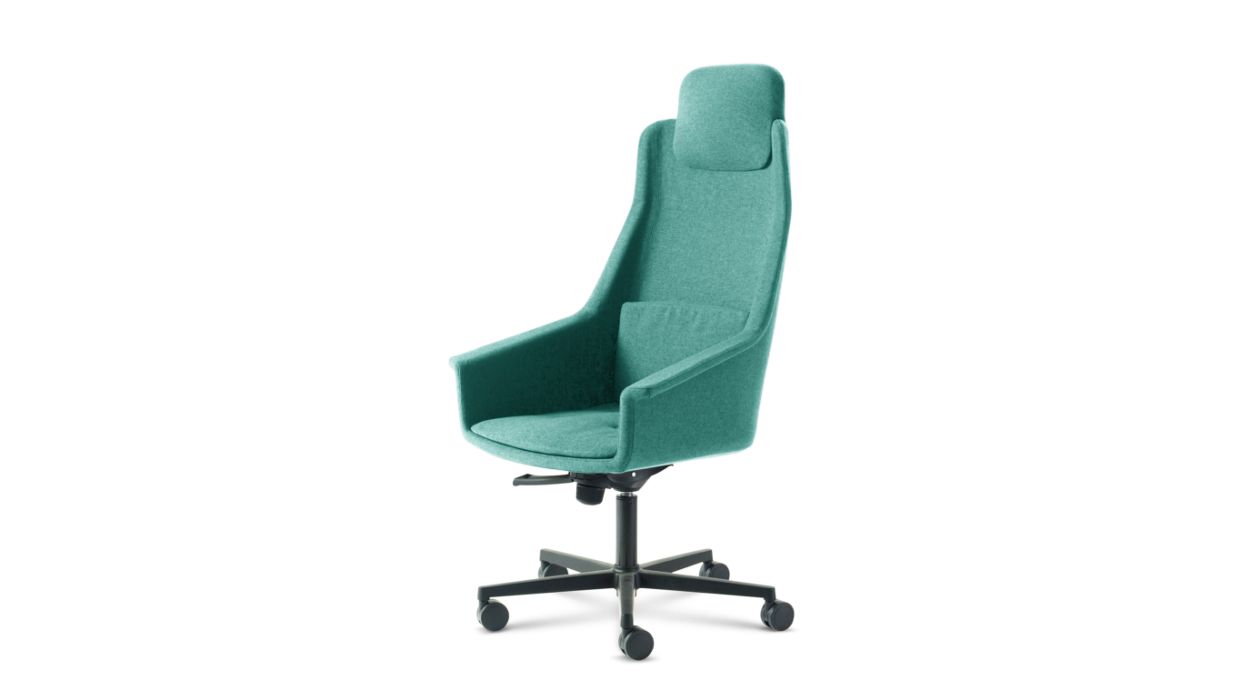 LENNY HIGH BACK DESK ARMCHAIR by Roche Bobois
