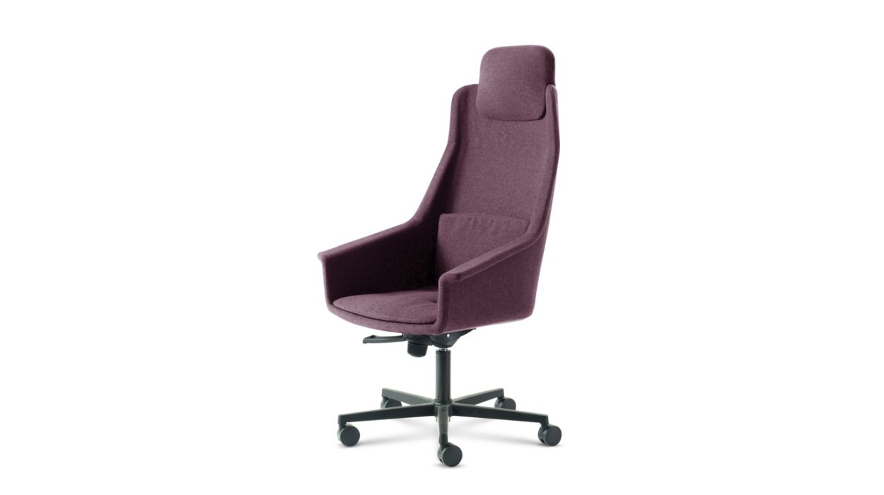 LENNY HIGH BACK DESK ARMCHAIR by Roche Bobois
