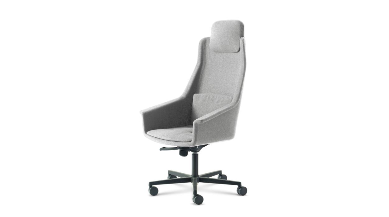 LENNY HIGH BACK DESK ARMCHAIR by Roche Bobois