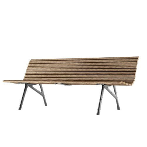 tech wood bench / M22_O by Alias