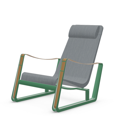 Cite Lounge Chair (Prouve Ble Vert powder-coated (smooth)) by Vitra