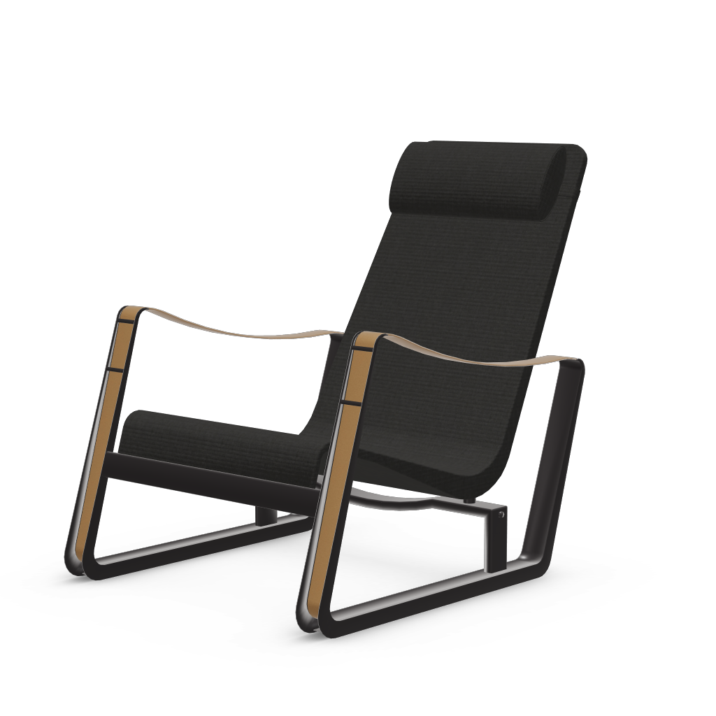 Cite Lounge Chair (deep black powder-coated (smooth)) by Vitra