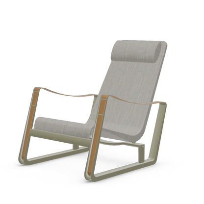 Cite Lounge Chair (Prouve Gris Vermeer powder-coated (smooth)) by Vitra