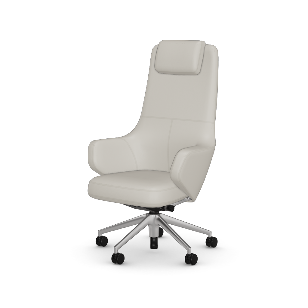 Grand Executive Highback by Vitra #Leather/snow