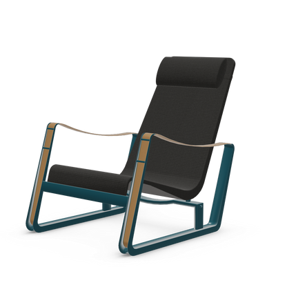 Cite Lounge Chair (Prouve Bleu Dynastie powder-coated (smooth)) by Vitra