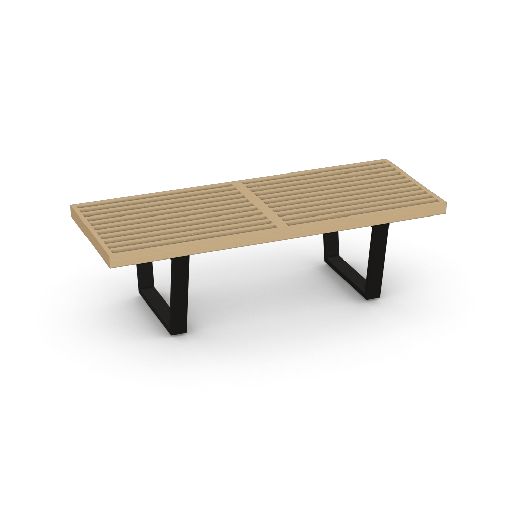 Nelson Bench by Vitra #355 x 1220 x 470 mm / Natural ash