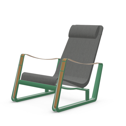 Cite Lounge Chair (Prouve Ble Vert powder-coated (smooth)) by Vitra