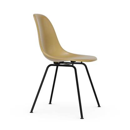 Eames Fiberglass Side Chair Dsx (Without Upholstery) by Vitra #powder-coated basic dark / Eames light ochre