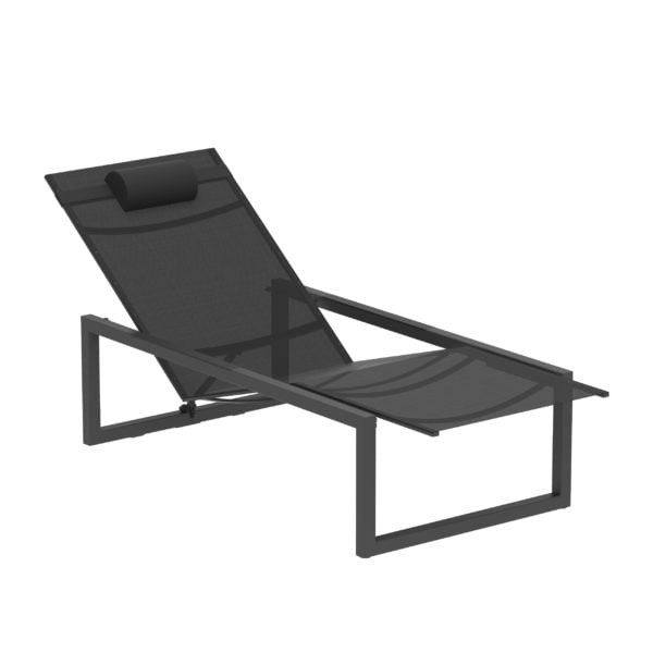 NINIX - Recliner Batyline sun lounger by Royal Botania