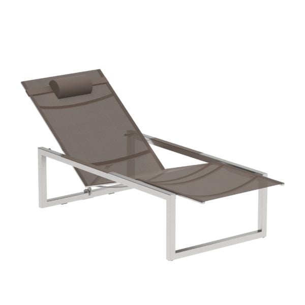 NINIX - Recliner Batyline sun lounger by Royal Botania