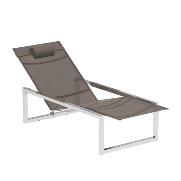 NINIX - Recliner Batyline sun lounger by Royal Botania