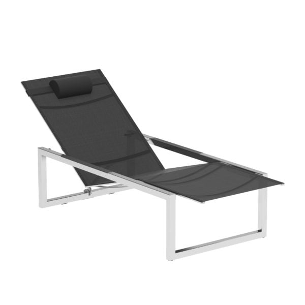 NINIX - Recliner Batyline sun lounger by Royal Botania