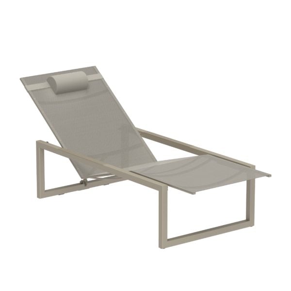 NINIX - Recliner Batyline sun lounger by Royal Botania