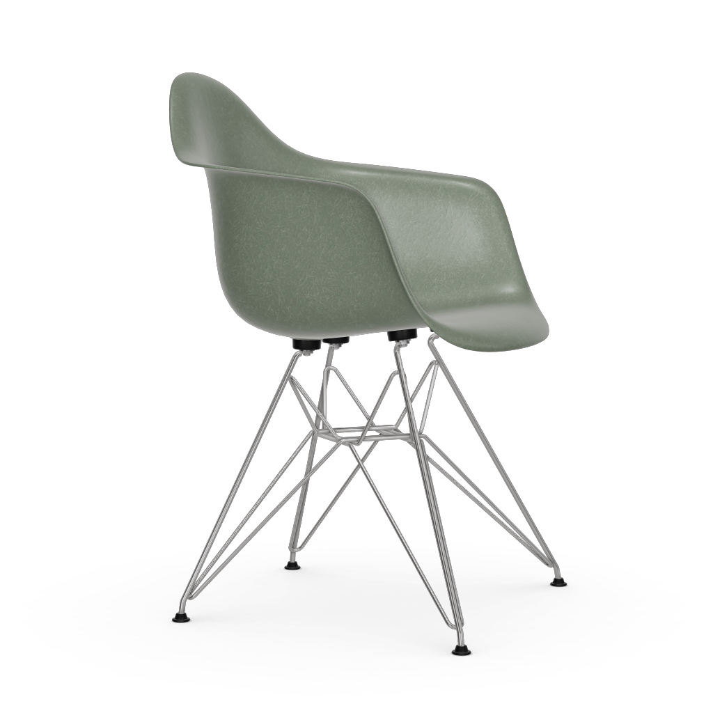 Eames Fiberglass Armchair DAR (without upholstery) by Vitra