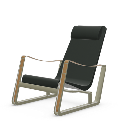 Cite Lounge Chair (Prouve Gris Vermeer powder-coated (smooth)) by Vitra