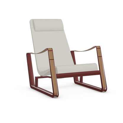 Cite Lounge Chair (Japanese red powder-coated (smooth)) by Vitra