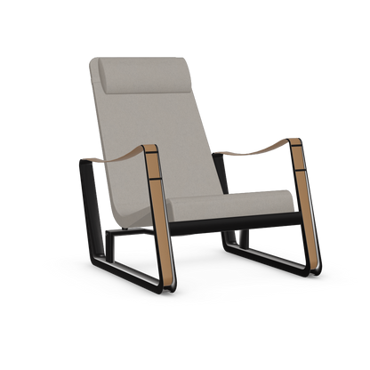 Cite Lounge Chair (deep black powder-coated (smooth)) by Vitra