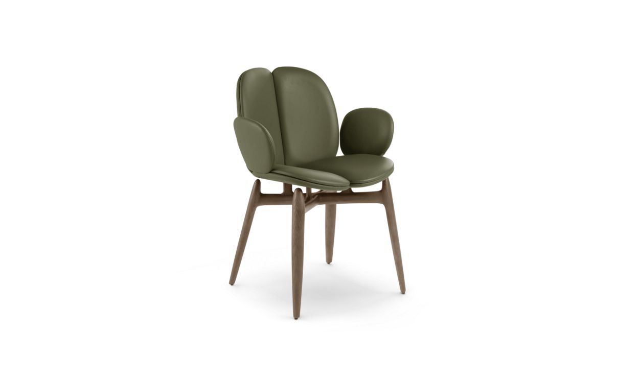 PULP DINING ARMCHAIR IN STAINED ASH WOOD by Roche Bobois