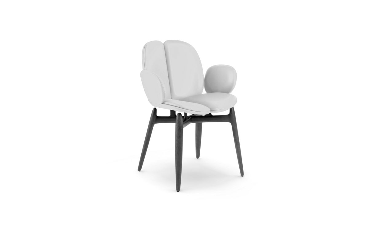 PULP DINING ARMCHAIR IN STAINED ASH WOOD by Roche Bobois