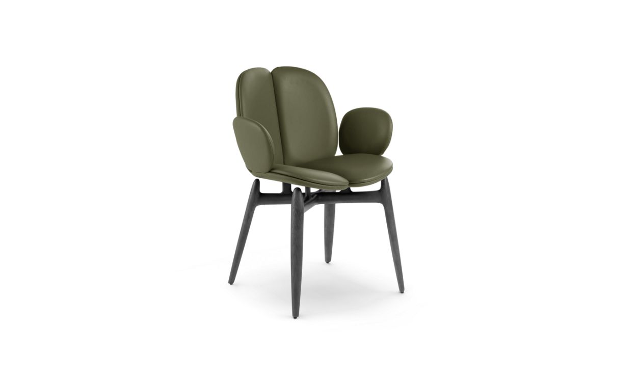 PULP DINING ARMCHAIR IN STAINED ASH WOOD by Roche Bobois