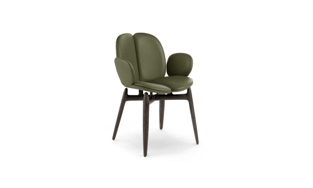 PULP DINING ARMCHAIR IN STAINED ASH WOOD by Roche Bobois