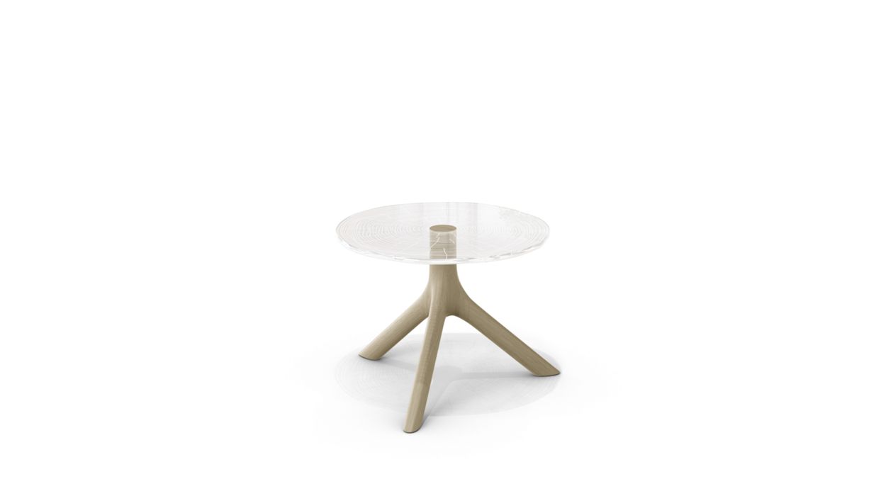 PLEXIWOOD COCKTAIL TABLE - H.30CM by Roche Bobois