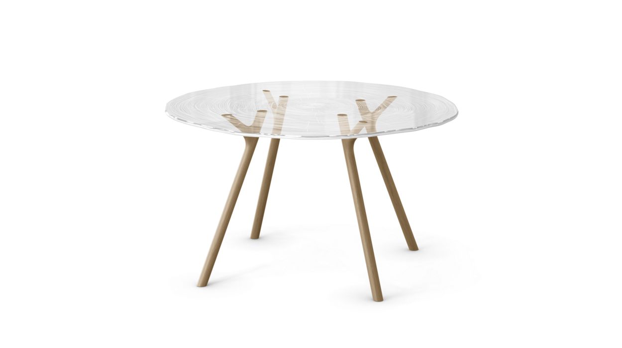 PLEXIWOOD DINING TABLE by Roche Bobois
