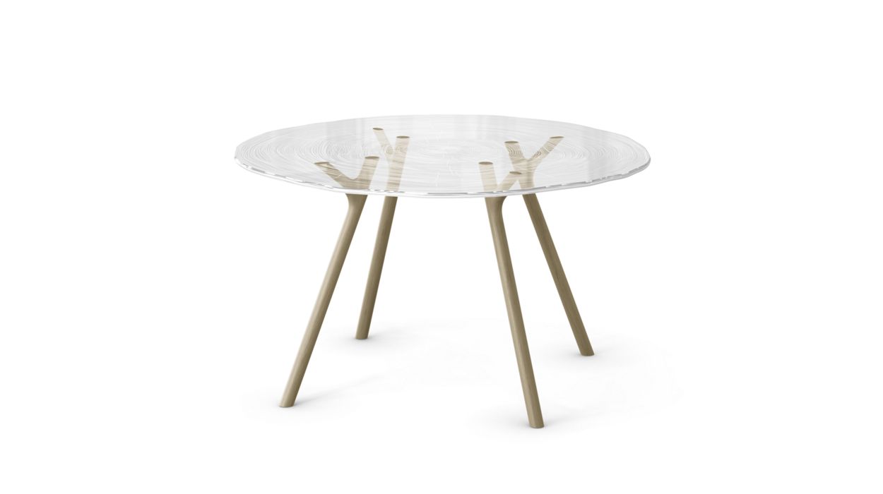 PLEXIWOOD DINING TABLE by Roche Bobois