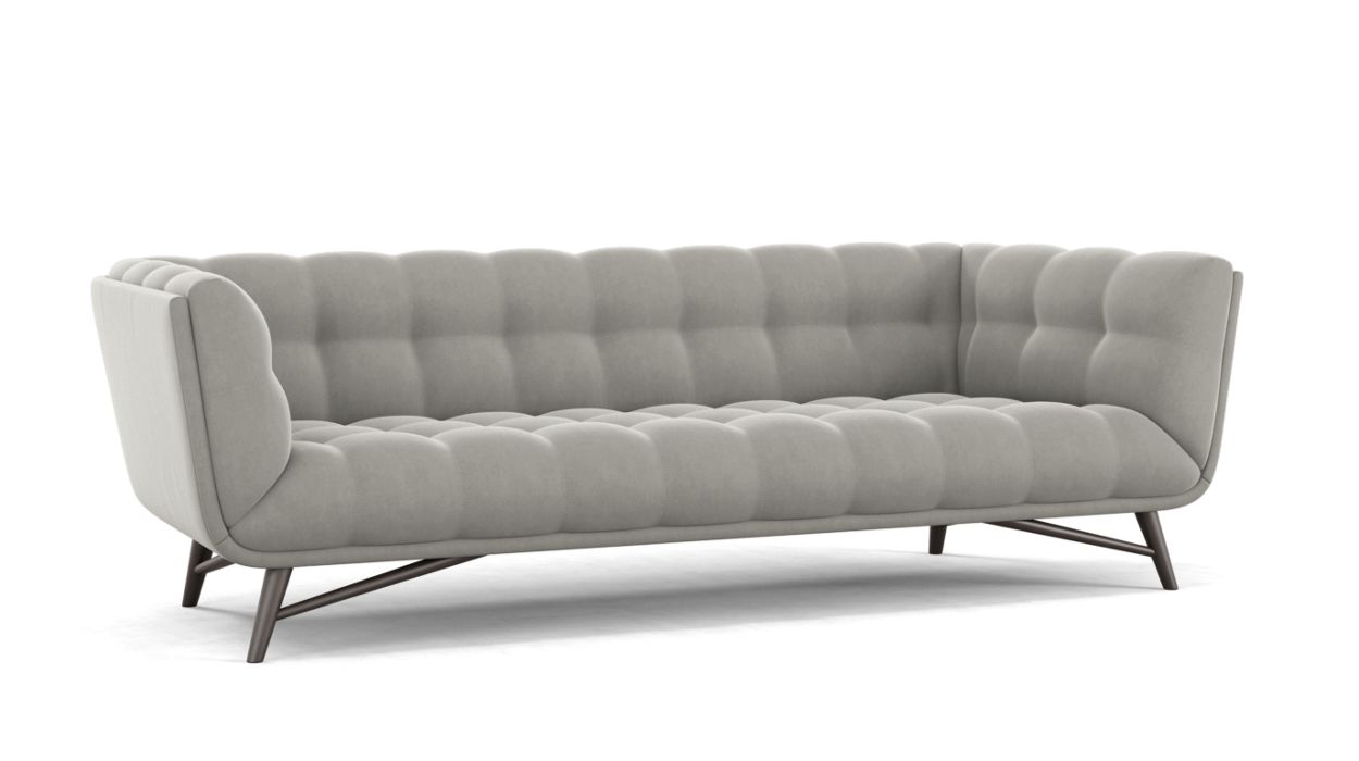 Profile Large 3-Seat Sofa by Roche Bobois #Cabaret fabric/Silex