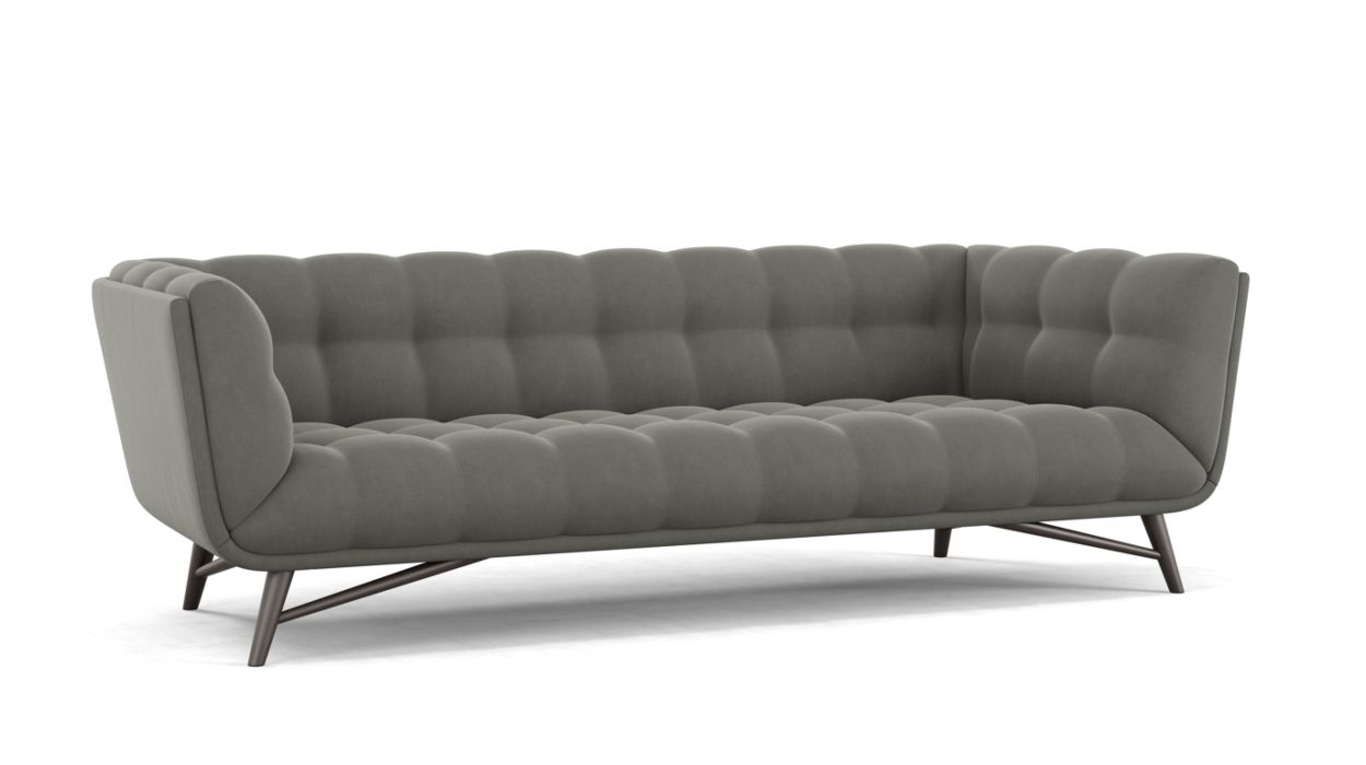 Profile Large 3-Seat Sofa by Roche Bobois #Cabaret fabric/Souris