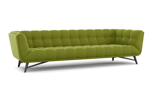 PROFILE LARGE 4-SEAT SOFA by Roche Bobois #Cabaret fabric/Anis