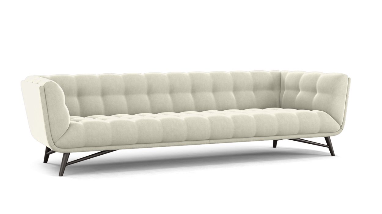 PROFILE LARGE 4-SEAT SOFA by Roche Bobois #Cabaret fabric/Écumes