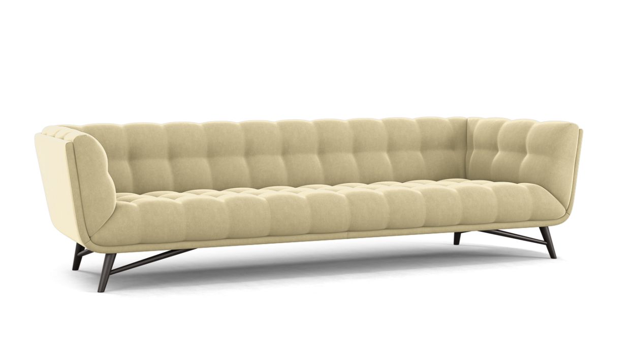 PROFILE LARGE 4-SEAT SOFA by Roche Bobois #Cabaret fabric/Sable