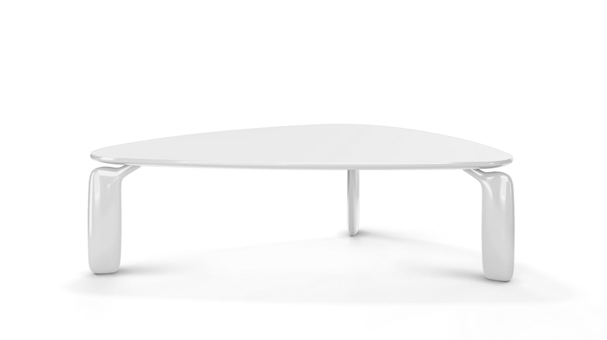 PULP TRIANGULAR DINING TABLE / DESK by Roche Bobois #White
