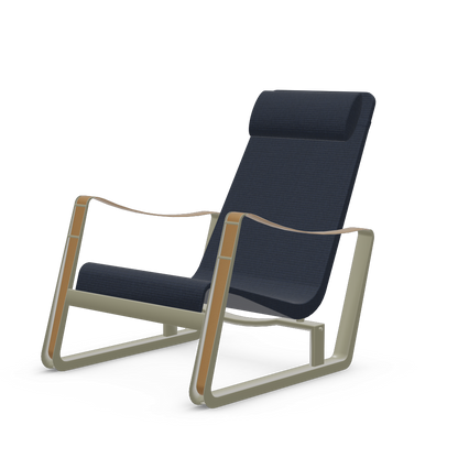 Cite Lounge Chair (Prouve Gris Vermeer powder-coated (smooth)) by Vitra