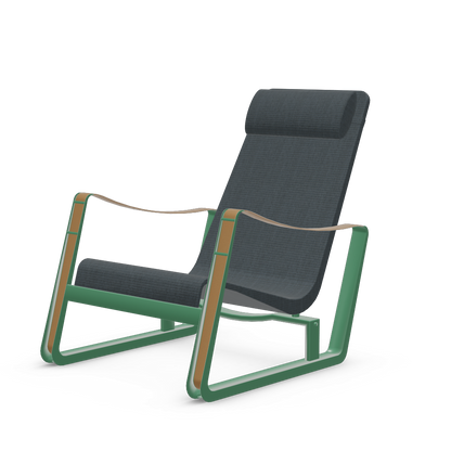 Cite Lounge Chair (Prouve Ble Vert powder-coated (smooth)) by Vitra