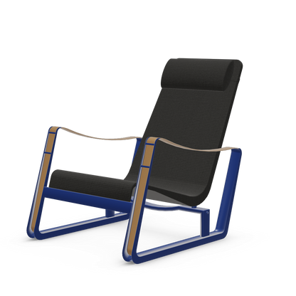 Cite Lounge Chair (Prouve Bleu Marcoule powder-coated (smooth)) by Vitra