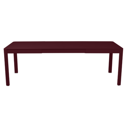RIBAMBELLE TABLE WITH 2 EXTENSIONS 149/234 X 100 CM by Fermob #BLACK CHERRY