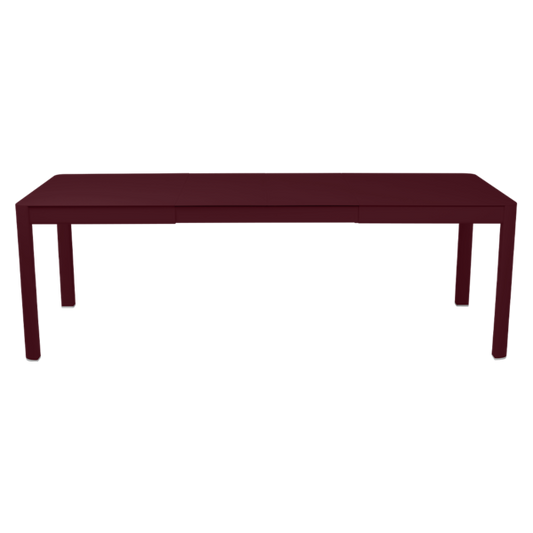 RIBAMBELLE TABLE WITH 2 EXTENSIONS 149/234 X 100 CM by Fermob #BLACK CHERRY