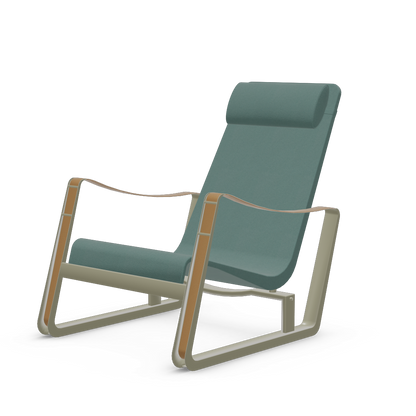 Cite Lounge Chair (Prouve Gris Vermeer powder-coated (smooth)) by Vitra