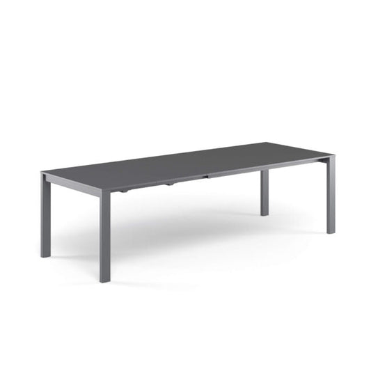 Round Extensible table with steel sheet top 160+54+54x100 by Emu