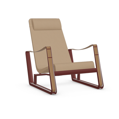 Cite Lounge Chair (Japanese red powder-coated (smooth)) by Vitra