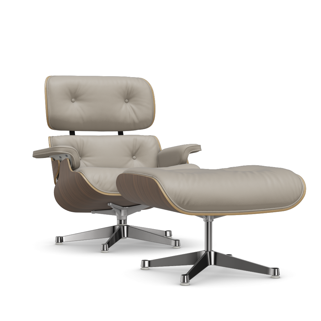 Lounge Chair & Ottoman (classic dimensions) by Vitra