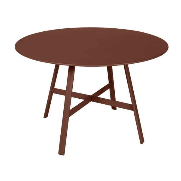 So'O Table Ø 117 Cm by Fermob #RED OCHRE