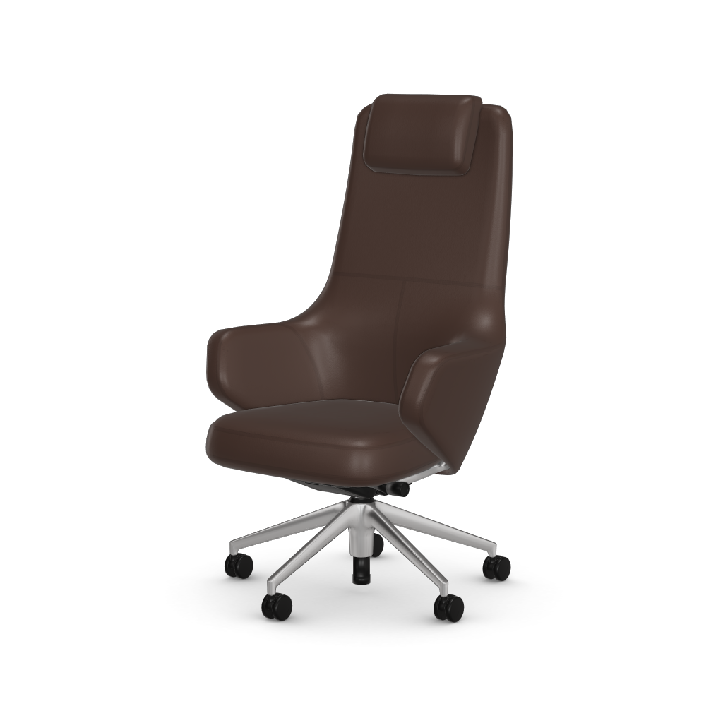 Grand Executive Highback by Vitra #Leather/marron