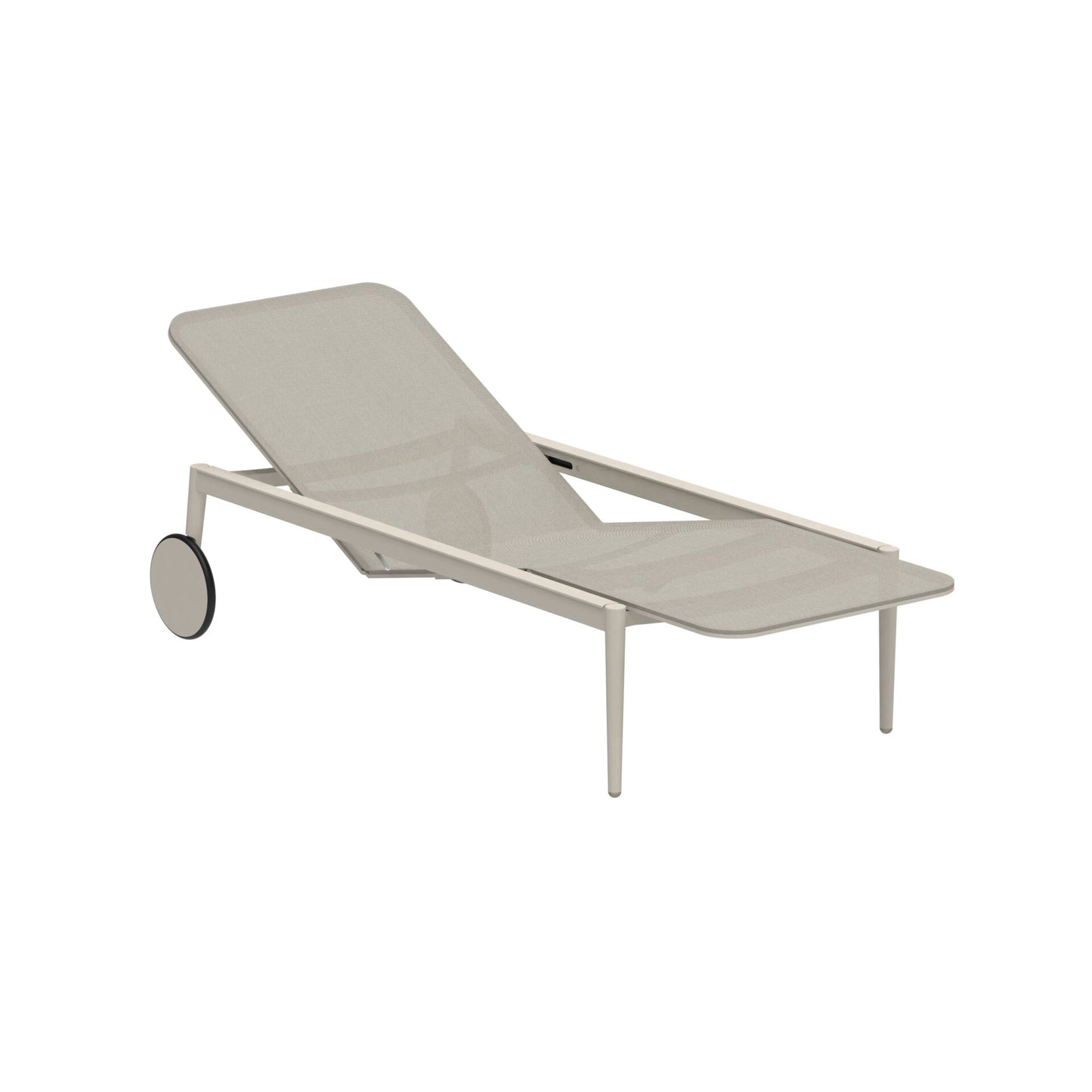 STYLETTO - Recliner Batyline sun lounger with castors by Royal Botania