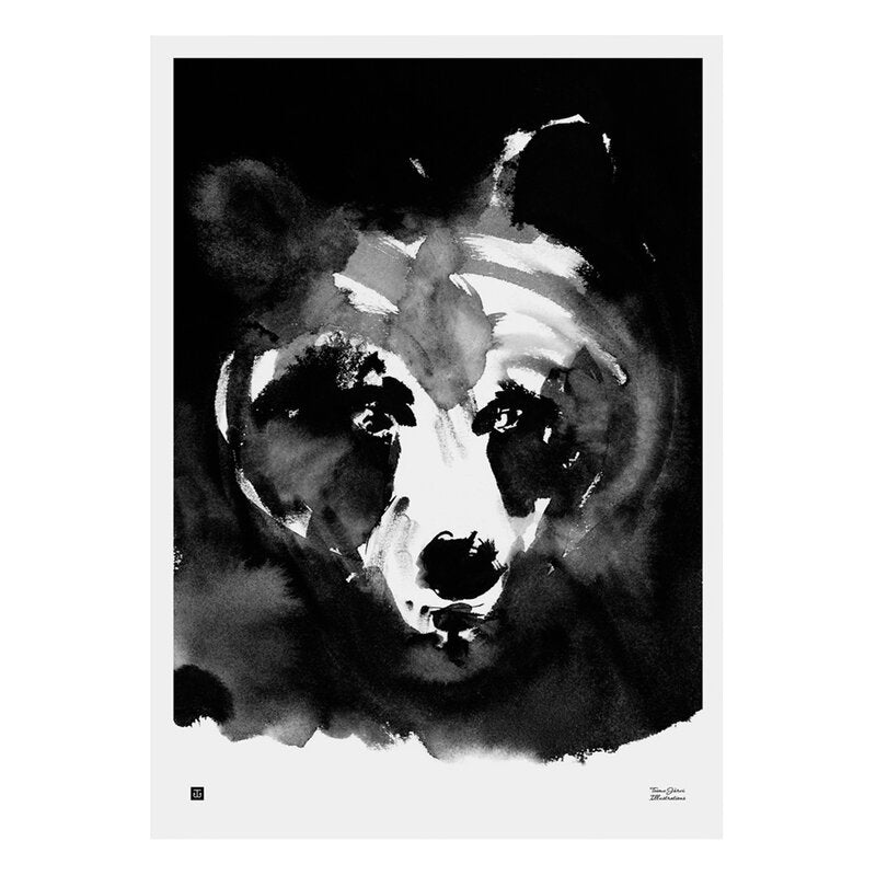 Mysterious Bear poster by Teemu Jarvi Illustrations
