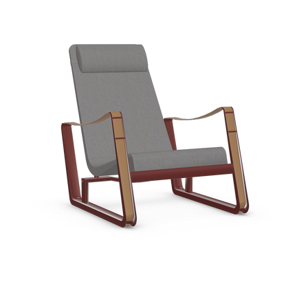 Cite Lounge Chair (Japanese red powder-coated (smooth)) by Vitra